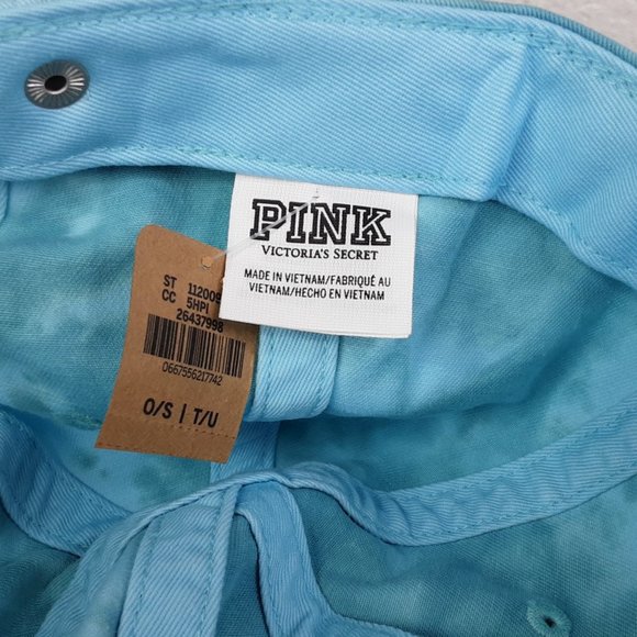 VICTORIA'S SECRET 'PINK' BALL CAP ADJUSTABLE BUCKLE BACK LOGO FRONT EMBROIDERY - Picture 7 of 15